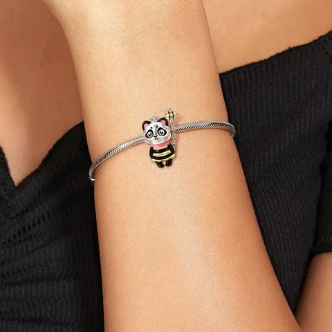 jewlouli buzzing panda bee pandora charm jewelry fits pandora bracelet
