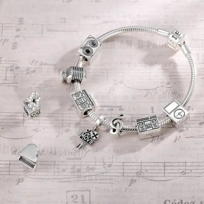 cassette-tape fits Pandora bracelet Jewelry affordable charm