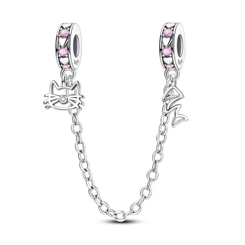 Cat & Fish Bone Safety Chain - Cat & Fish Bone Safety Chain