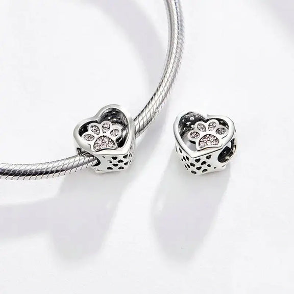 Cat Paw Charm - cat-paw charm Pandora affordable Jewelry fits bracelet