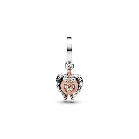 Celestial Compass Angel Wings Dangle Charm