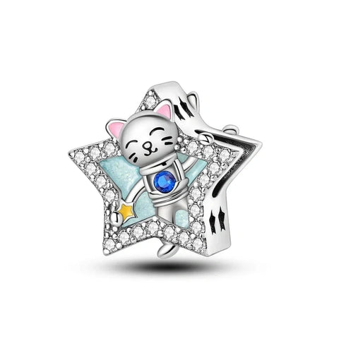 jewlouli celestial kitty in star pandora charm jewelry fits pandora bracelet