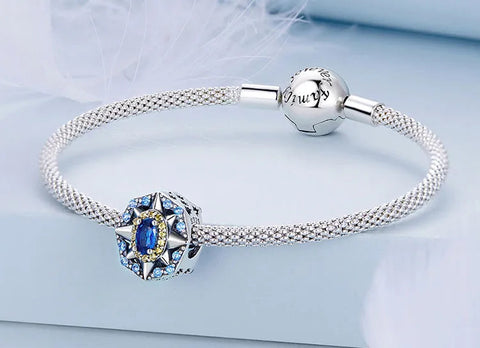 Celestial Star Blue Gemstone Charm - Celestial Star Blue Gemstone Charm