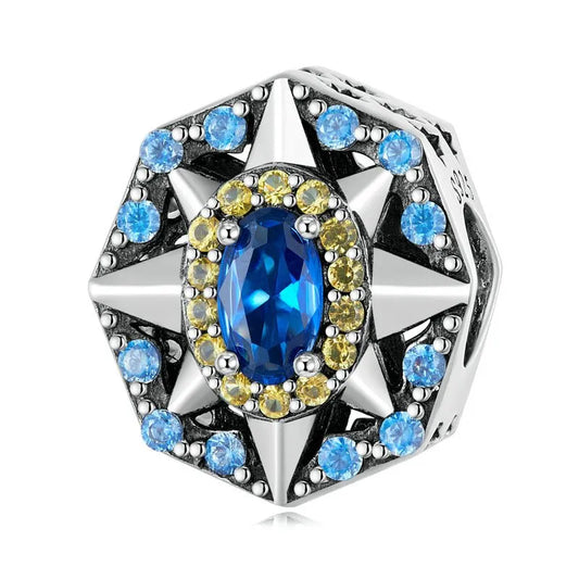 Celestial Star Blue Gemstone Charm