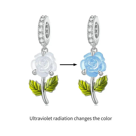 Changing Color Rose Charm