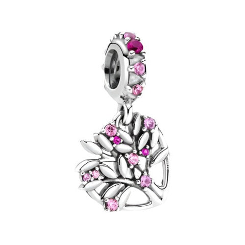Sterling Silver Heart Tree Charm - Celebrate Growth and Strength - Sterling Silver Heart Tree Charm - Celebrate Growth and Strength