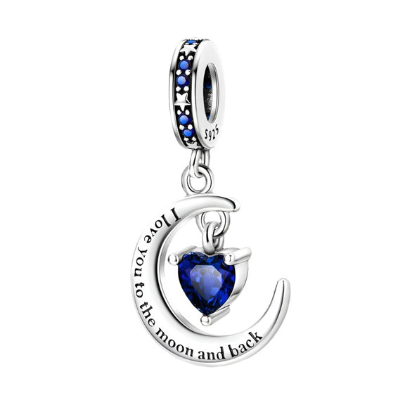 Sterling Silver Phoenix Charm with Enamel and Crystals - Sterling silver phoenix charm with enamel and crystals.