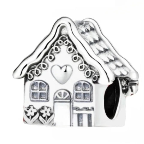 Sterling Silver House Charm - Sterling Silver House Charm
