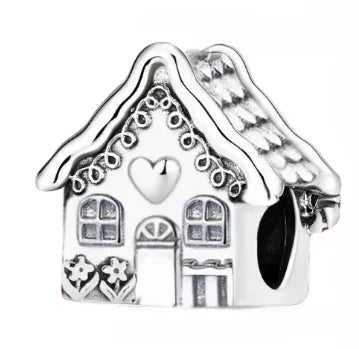 Sterling Silver House Charm - Sterling Silver House Charm