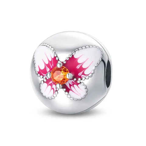 Pink Butterfly Charm