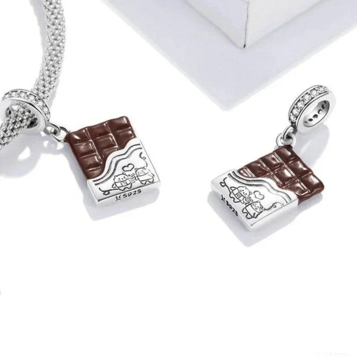 chocolate-bar fits Pandora bracelet Jewelry charm affordable