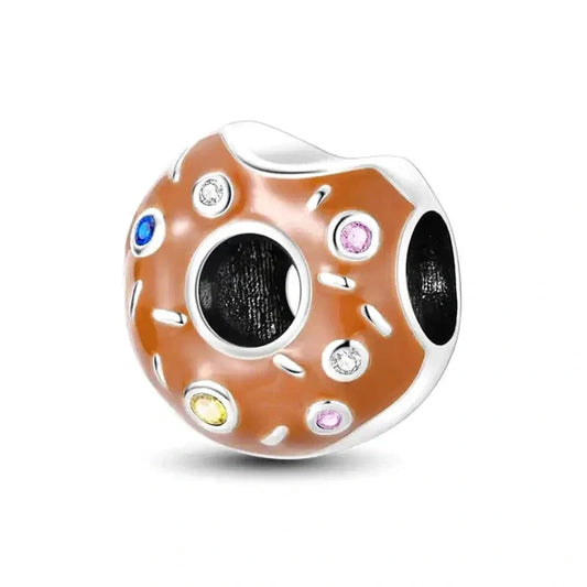chocolate-donut-charm charm Jewelry affordable Pandora fits bracelet