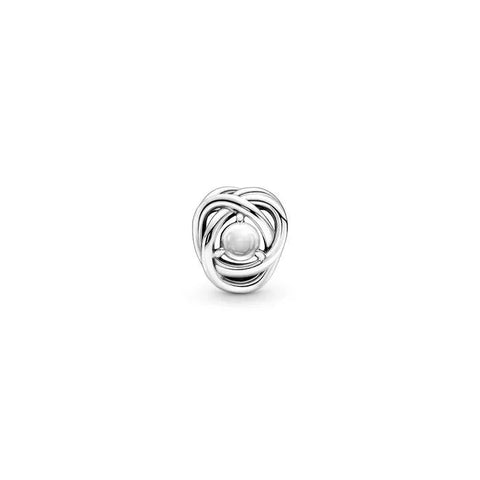 Clear Eternity Circle Charm - April - Clear Eternity Circle Charm - April