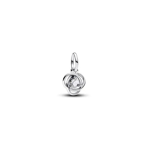 Clear Eternity Circle Dangle Charm - April - Clear Eternity Circle Dangle Charm - April