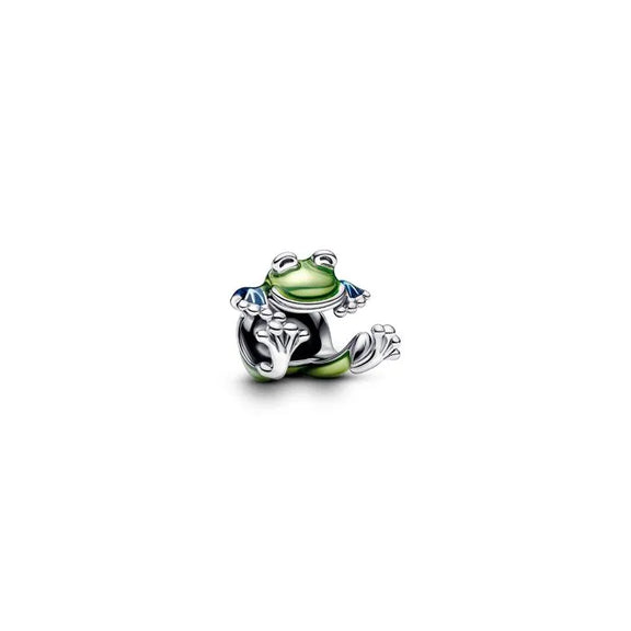 Climbing Frog Charm - Climbing Frog Charm - Frog charm in a climbing pose, perfect for adding a quirky nature-inspired touch to bracelets.