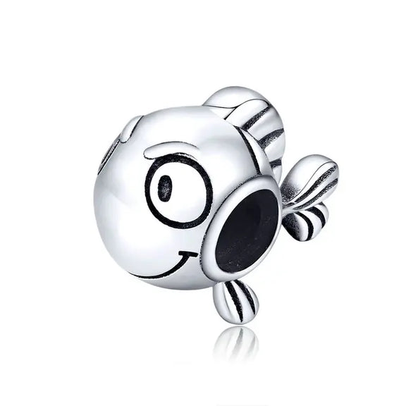 Clown Fish Charm - clown-fish Pandora fits bracelet Jewelry charm affordable