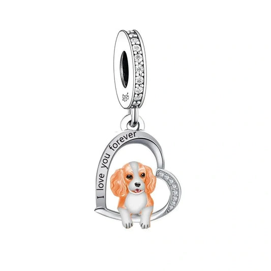 jewlouli cocker spaniel dog pandora charm jewelry fits pandora bracelet