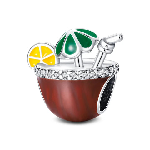 Coconut Juice Charm - coconut-juice-charm Jewelry charm fits Pandora bracelet affordable