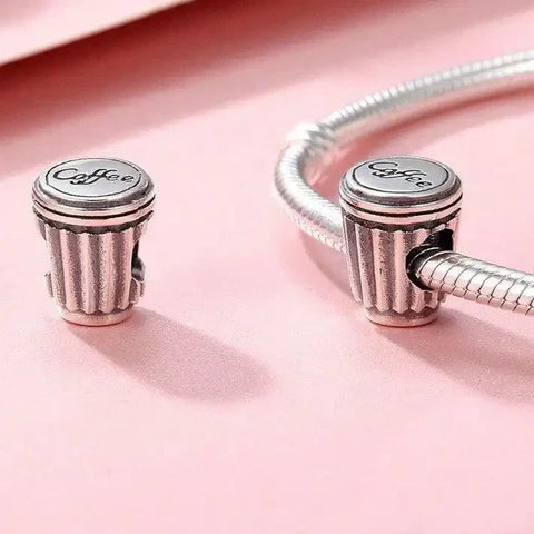 Coffee Silver Cup Charm - Coffee Silver Cup Charm