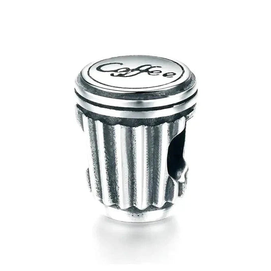 Coffee Silver Cup Charm