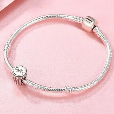 Coffee Silver Cup Charm