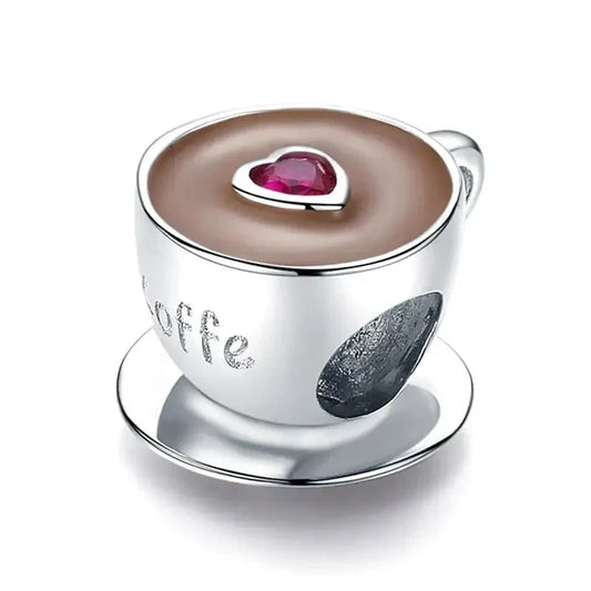 coffee-mug charm Pandora Jewelry fits bracelet affordable