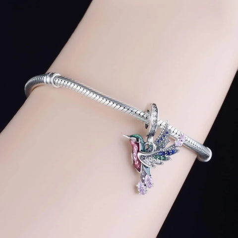 jewlouli colibri dangle charm jewlouli jewelry fits pandora bracelet