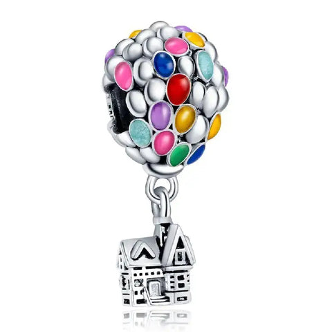 Colorful Hot Air Balloon Charm