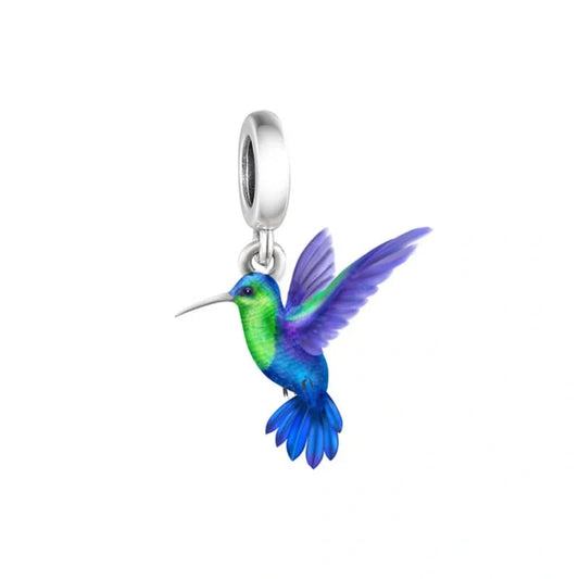 jewlouli colorful hummingbird dangle charm jewlouli jewelry fits pandora bracelet