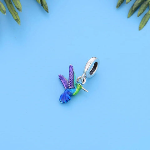 Colorful Hummingbird Dangle Charm - Colorful Hummingbird Dangle Charm