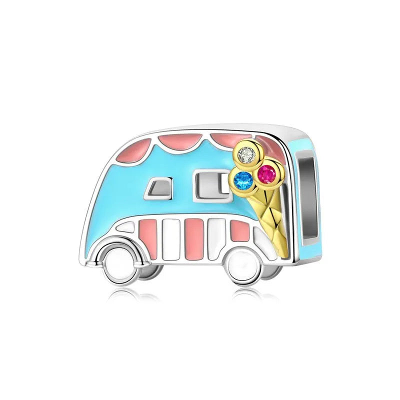 Colorful Ice Cream Truck Charm