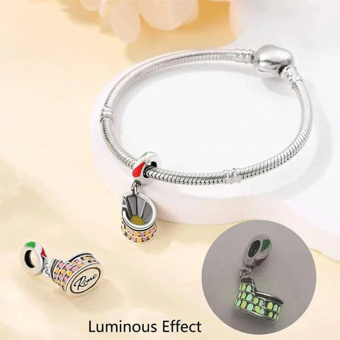 jewlouli colosseum luminous dangle pandora charm jewelry fits pandora bracelet