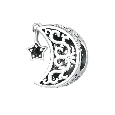 Crescent Moon And Star Charm - Crescent Moon And Star Charm