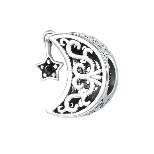 Crescent Moon And Star Charm