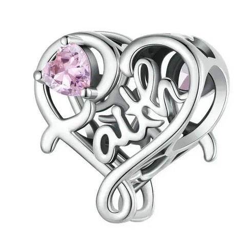 Cross Heart Faith Charm - Cross Heart Faith Charm