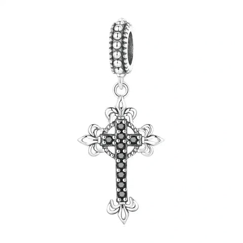 Crystal Cross Charm