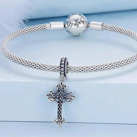 Crystal Cross Charm