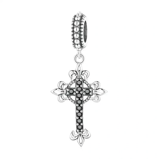 crystal-cross-charm affordable fits Pandora bracelet Jewelry charm