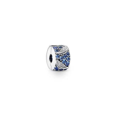 Curved Feather & Pave Clip