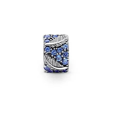 Curved Feather & Pave Clip