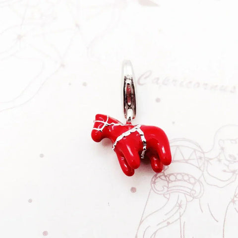 Red Dala horse charm.