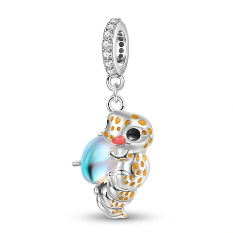 jewlouli dangling gecko pandora charm jewelry fits pandora bracelet
