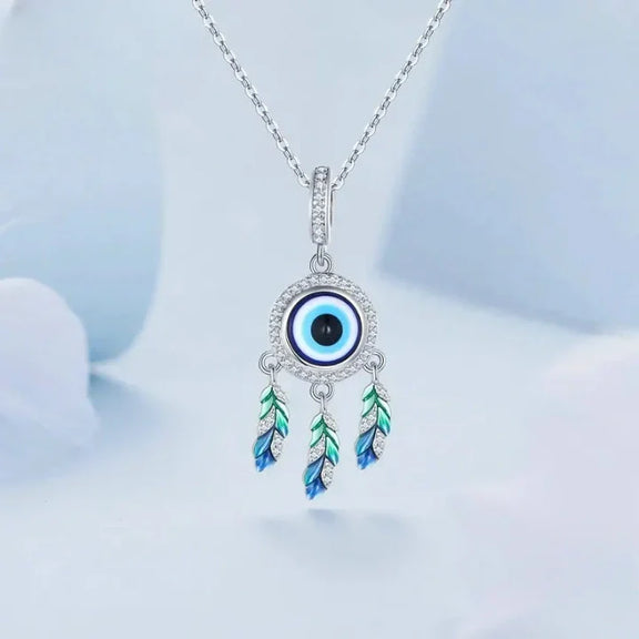 Devil's Eye Dream Catcher Charm - devils-eye-dream-catcher-charm Jewelry affordable charm Pandora fits bracelet