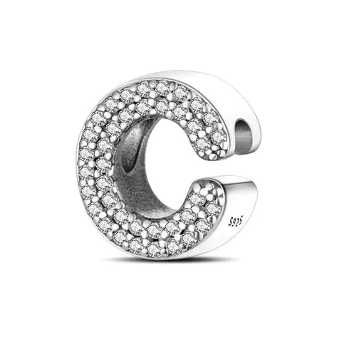 Diamond Letter C Charm - Diamond Letter C Charm