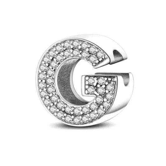 diamond letter g charm