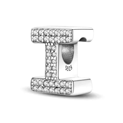 Diamond Letter I Charm