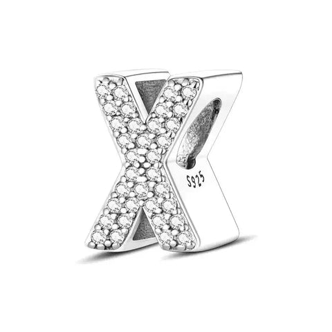 Diamond Letter X Charm
