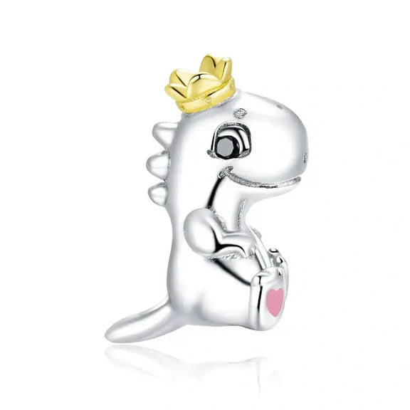 Dino the Dinosaur Charm - dinosaur-charm affordable charm Pandora fits bracelet Jewelry