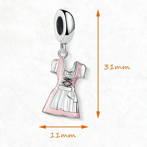 Dirndl dress charm.