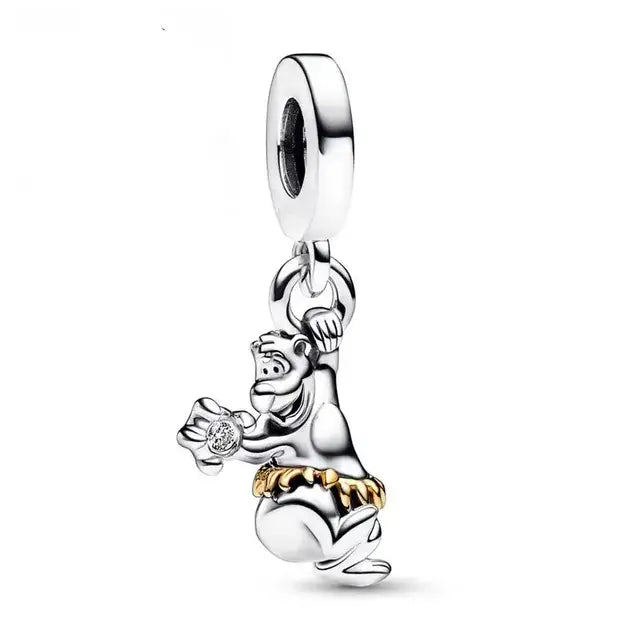 Disney 100th Anniversary Baloo Dangle Charm - Baloo charm commemorating Disney’s 100 years, perfect for Jungle Book fans.